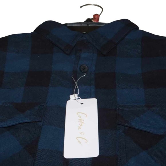 COTTON & CO - BOYS HEAVY FLANNEL SHIRT JACKET SIZE 12 - Picture 3 of 4